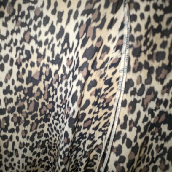 DANA BUCHMAN Skirt 100% Silk Leopard Print Skirt size 4 - Picture 6 of 17